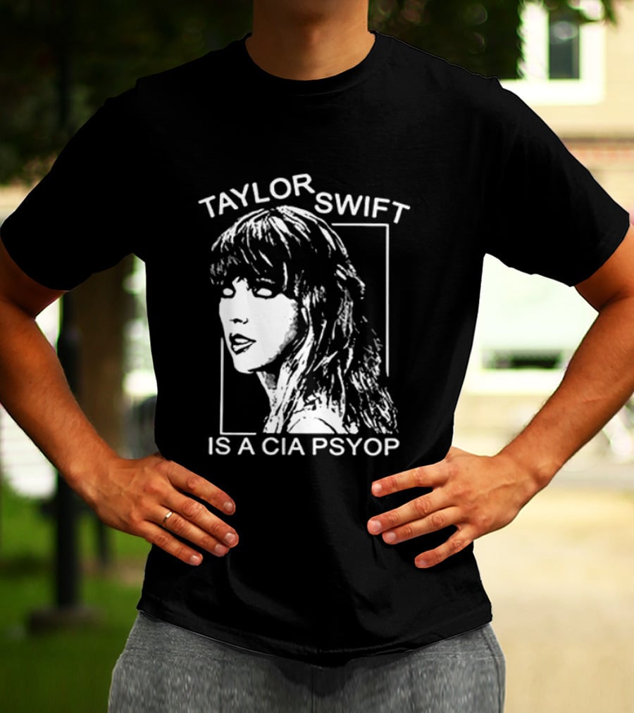 Kirk Hammett Wearing Taylor Swift Is A CIA Psyop T-Shirt