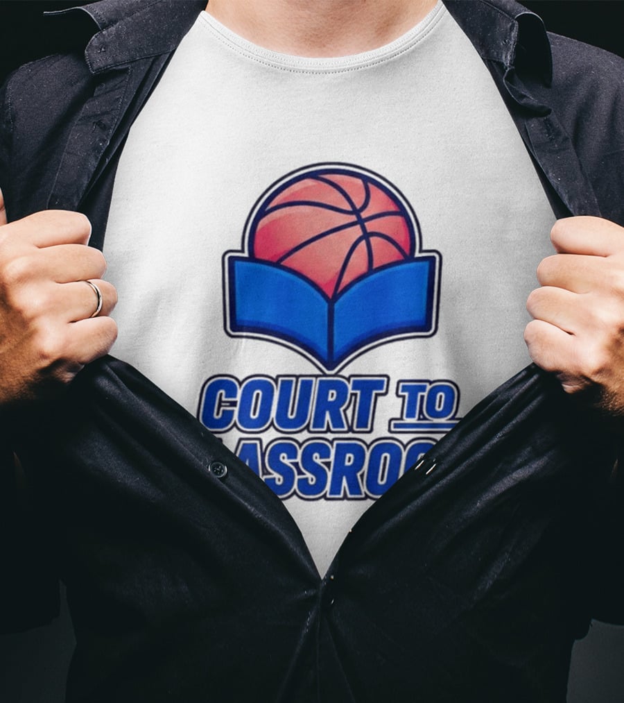 Morez Johnson Jr Court To Classroom Basketball And Education T-Shirt