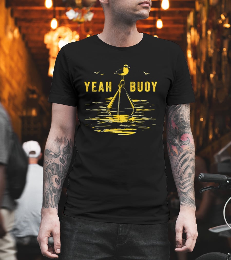 Yeah Buoy Seagull On A Buoy Ocean T-Shirt
