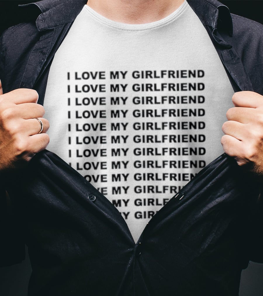 I Love My Girlfriend Repeated T-Shirt