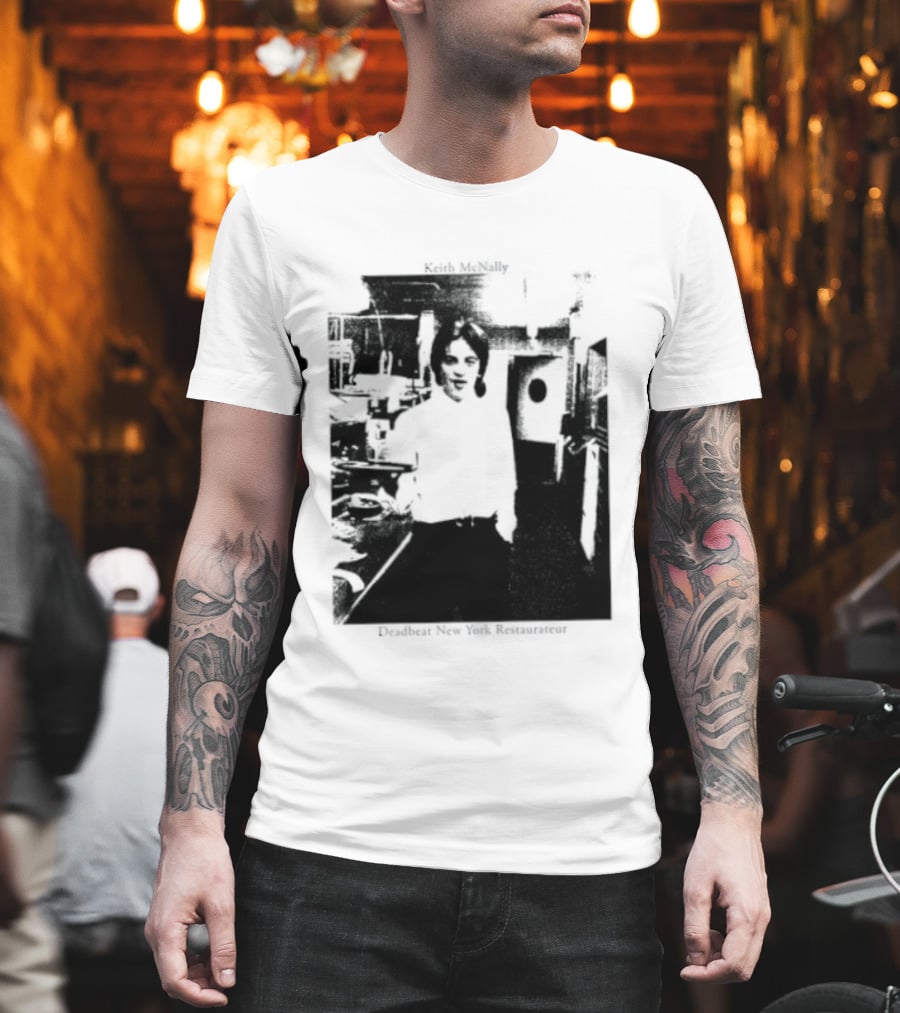 Keith McNally Dead Beat New York Restaurateur Black And White T-Shirt