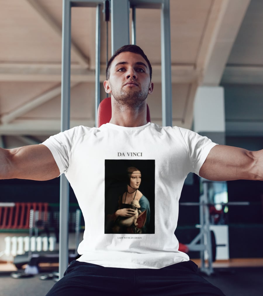 Lady With An Ermine Leonardo Da Vinci Painting Da Vinci T-Shirt
