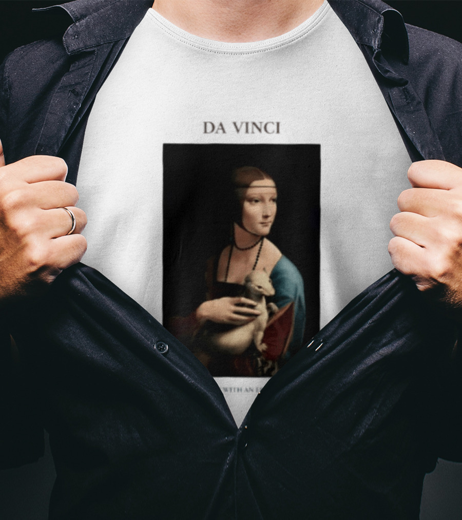Lady With An Ermine Leonardo Da Vinci Painting Da Vinci T-Shirt