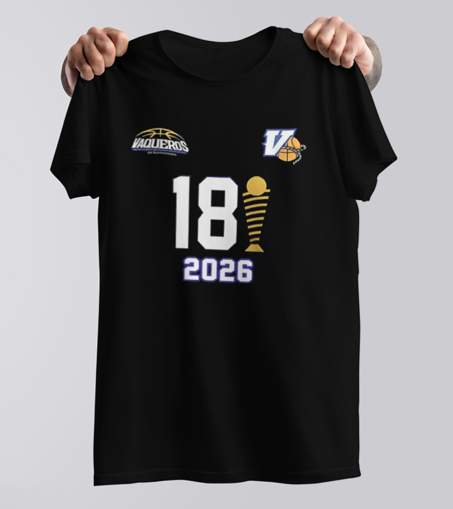 Vaqueros De Bayamon 18th BSN Championship 2026 Victory Celebration T-Shirt