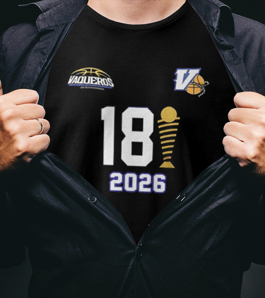 Vaqueros De Bayamon 18th BSN Championship 2026 Victory Celebration T-Shirt