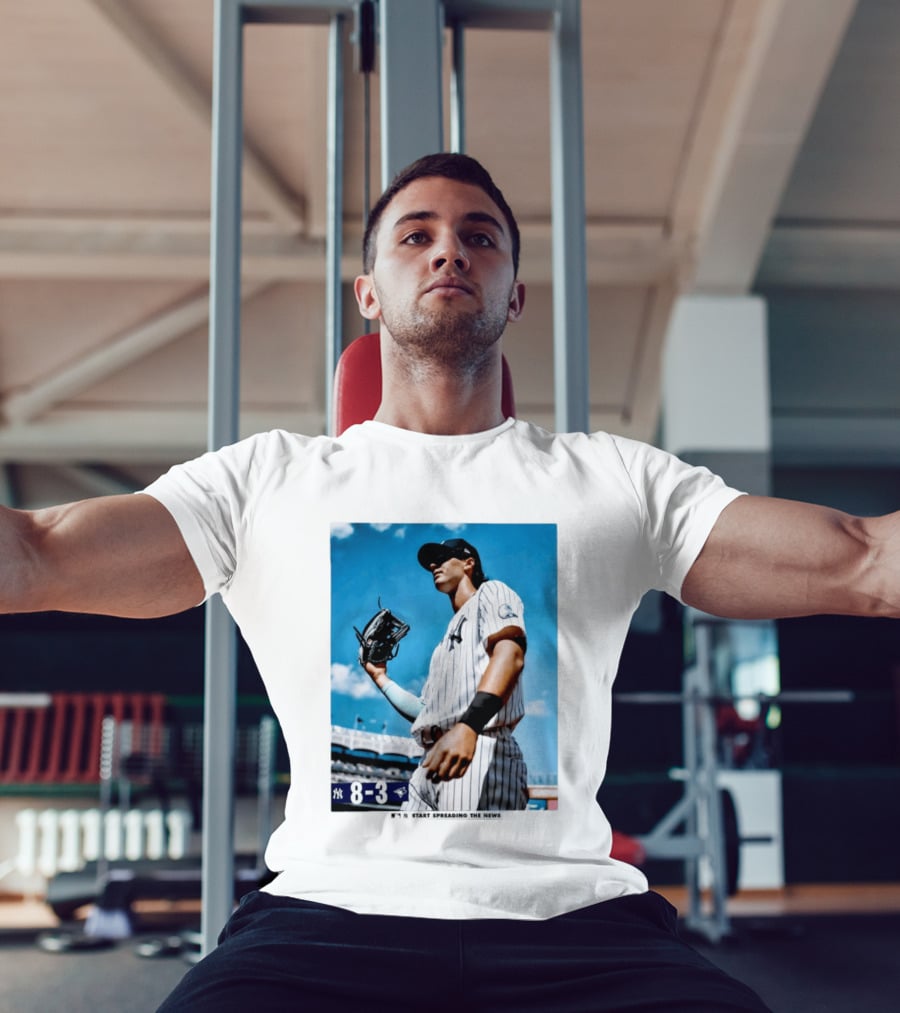 New York Yankees Player 8 3 Start Spreading The News T-Shirt