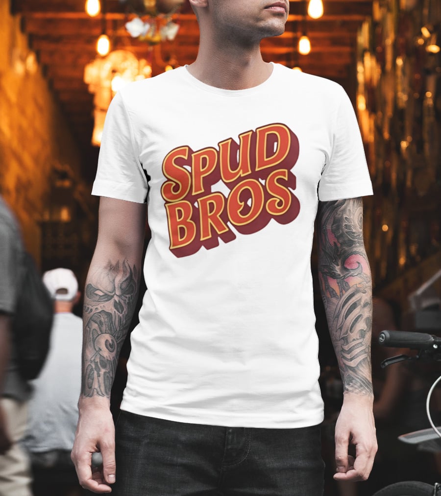 Spud Bros Joe Tessitore Playful Retro Font T-Shirt