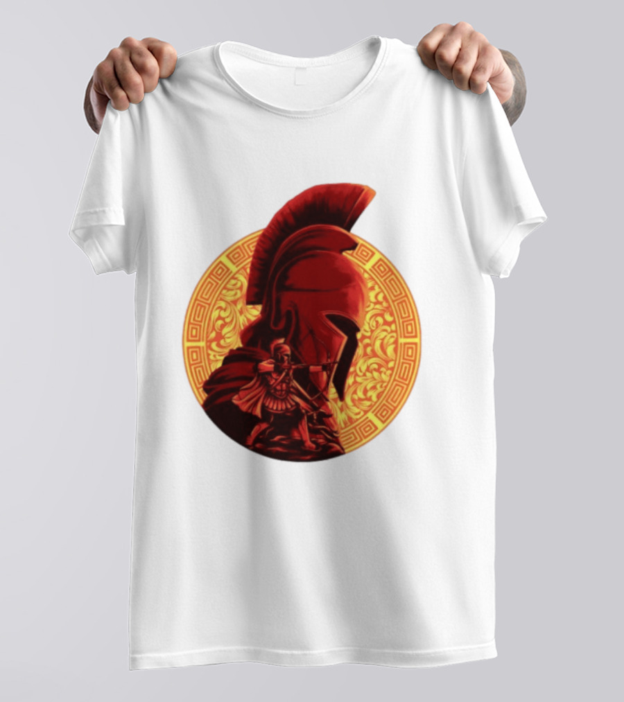 The Odyssey Spartan Warrior Archer Greek Helmet Mythology Heroic T-Shirt