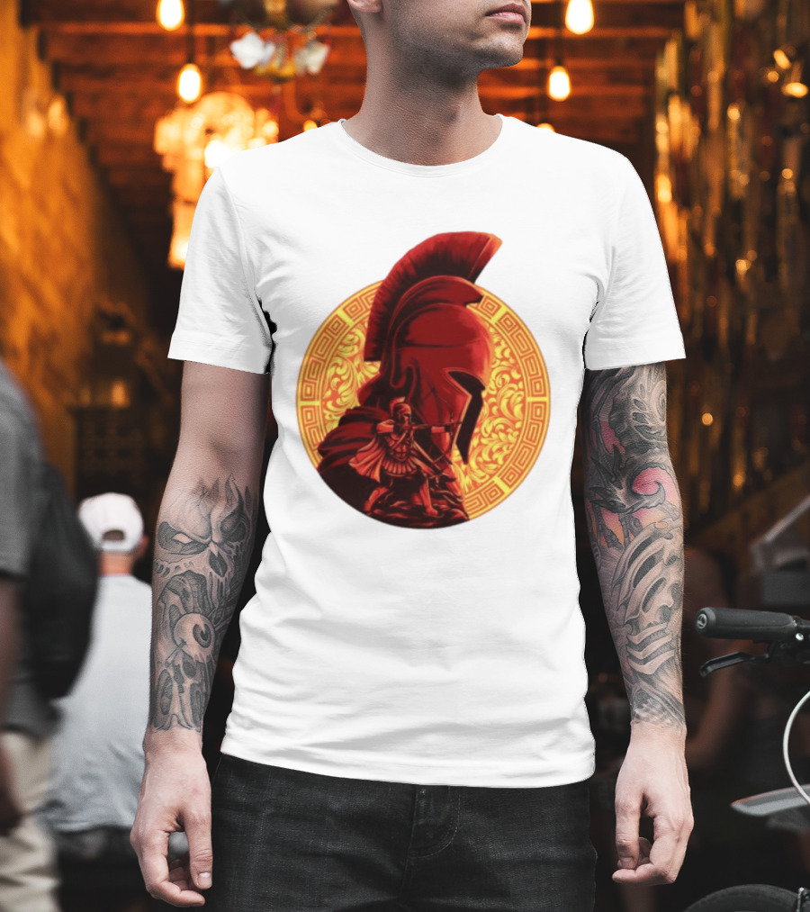 The Odyssey Spartan Warrior Archer Greek Helmet Mythology Heroic T-Shirt