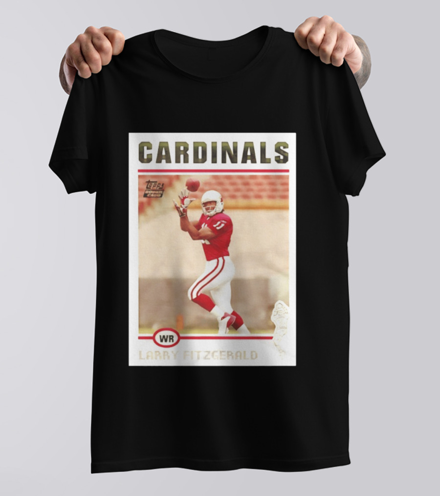 CARDINALS Larry Fitzgerald WR Topps Rookie Card T-Shirt