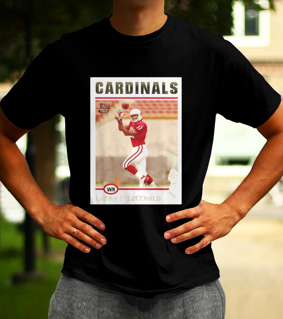 CARDINALS Larry Fitzgerald WR Topps Rookie Card T-Shirt
