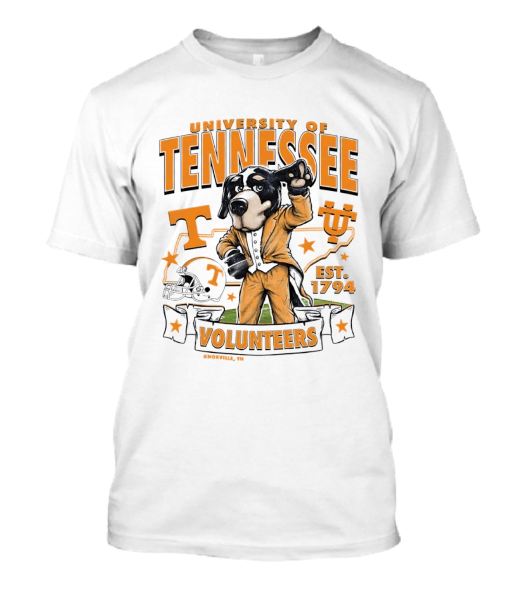 University Of Tennessee Volunteers Mascot Est 1794 Knoxville TN T-Shirt