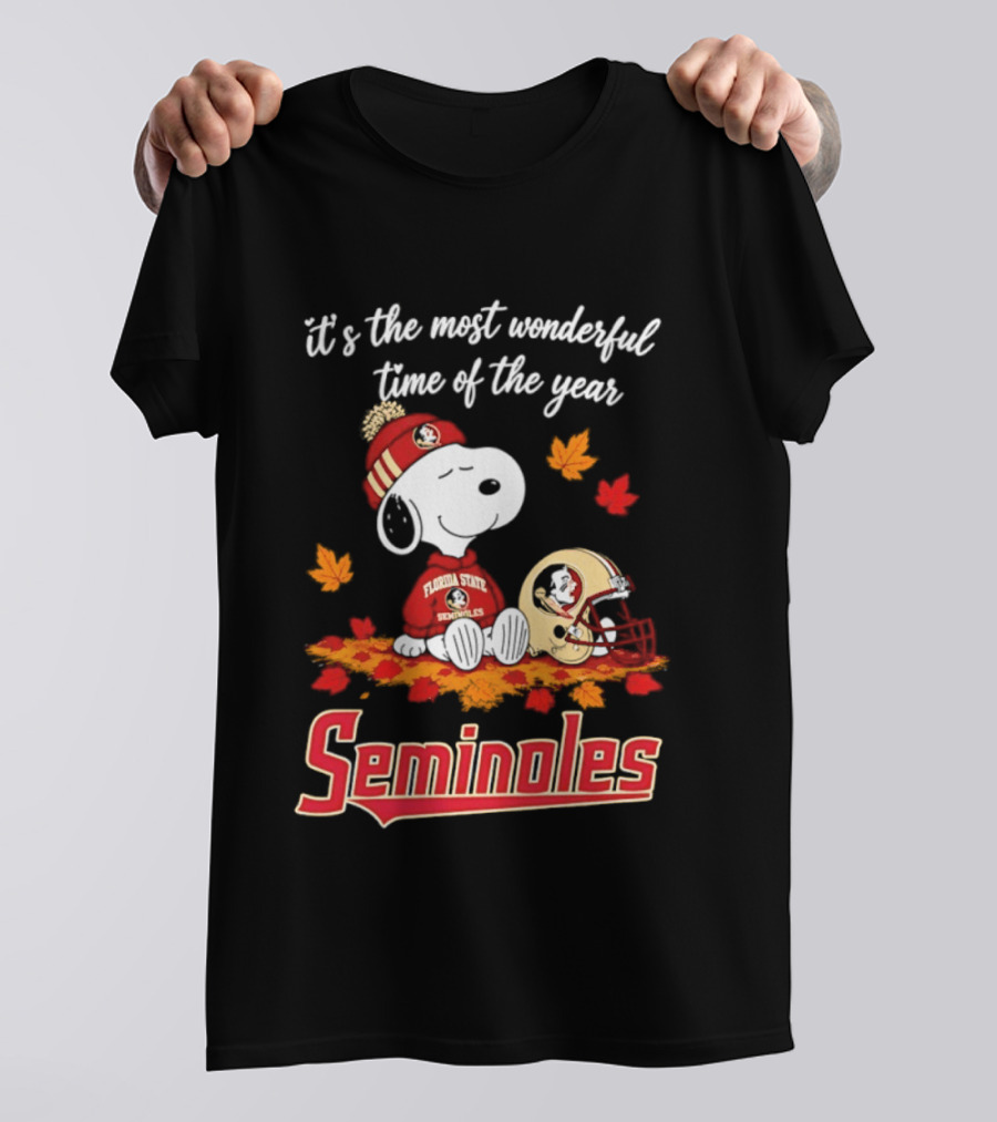 It's The Most Wonderful Time Of The Year Snoopy Florida State Seminoles T-Shirt
