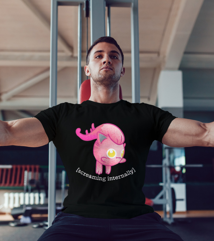 Jigglypuff Screaming Internally Pokemon Cute Expression T-Shirt