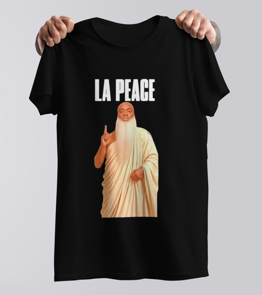 Kai Cenat La Peace Meme Togalike Robe And Beard T-Shirt