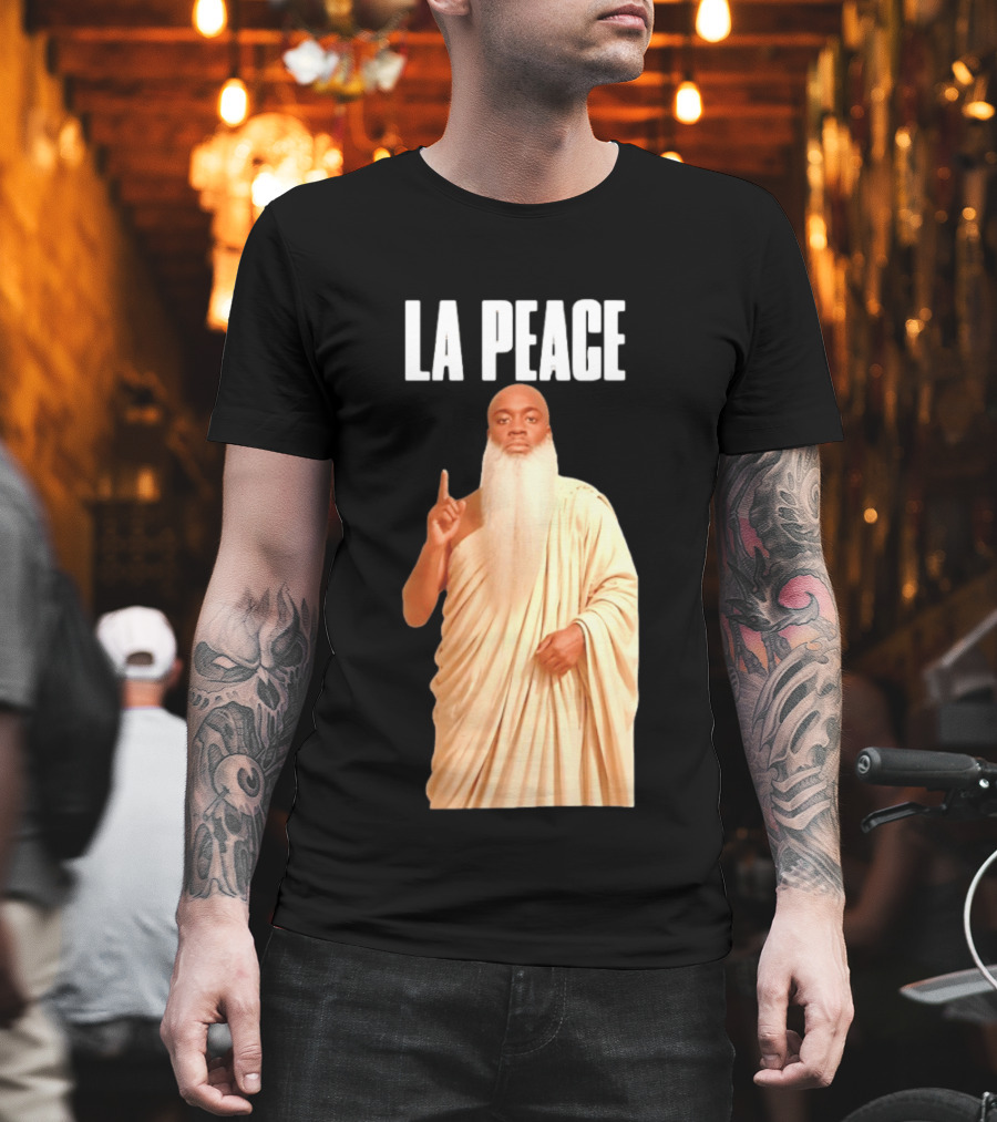 Kai Cenat La Peace Meme Togalike Robe And Beard T-Shirt