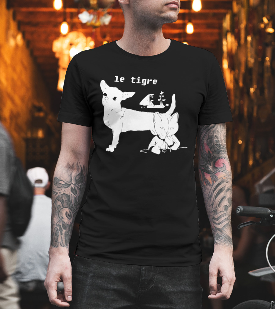 Le Tigre Chihuahua Cat Ship Kathleen Hanna T-Shirt