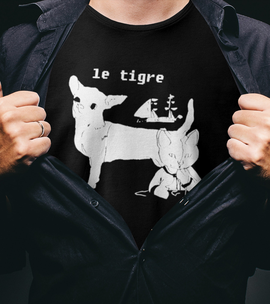 Le Tigre Chihuahua Cat Ship Kathleen Hanna T-Shirt