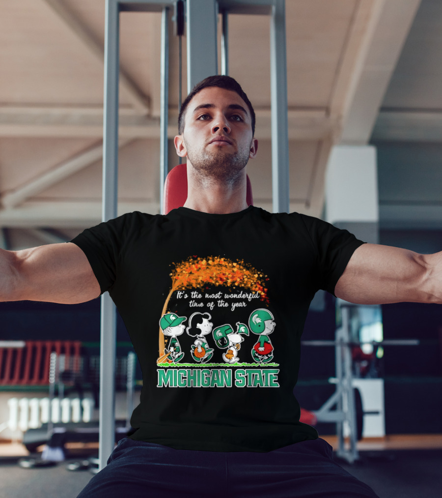 Michigan State Peanuts It's The Most Wonderful Time Of The Year Halloween 2026 T-Shirt