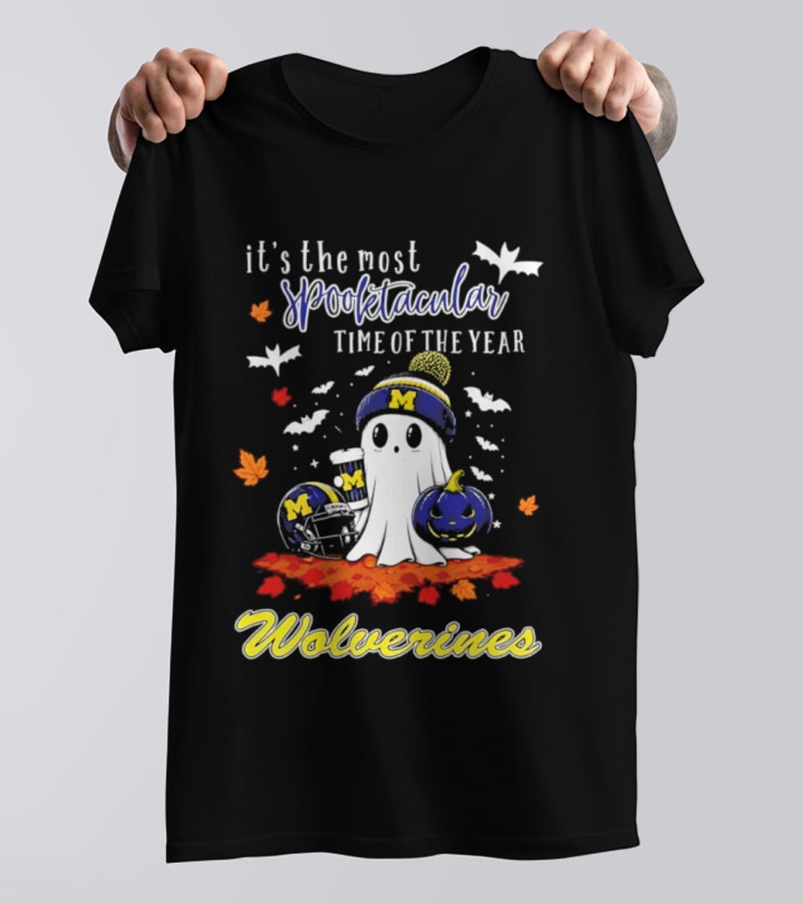 Michigan Wolverines Spooktacular Halloween Ghost Fest 2026 It's The Most Wonderful Time Of The Year T-Shirt