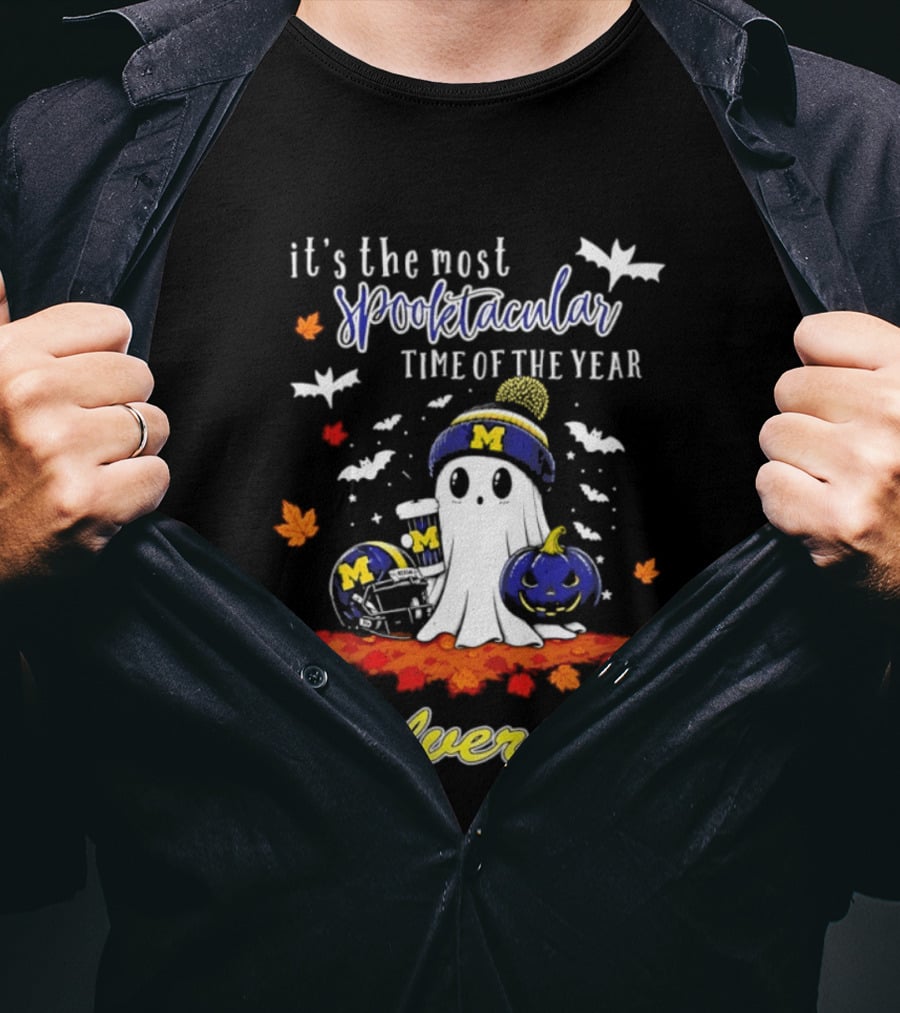 Michigan Wolverines Spooktacular Halloween Ghost Fest 2026 It's The Most Wonderful Time Of The Year T-Shirt