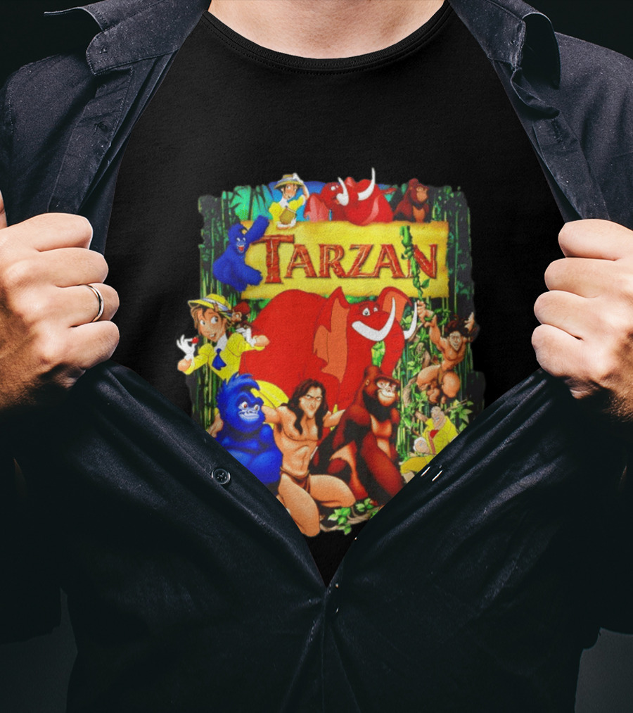 Disney Tarzan Characters Jane Porter Terk Adventure T-Shirt