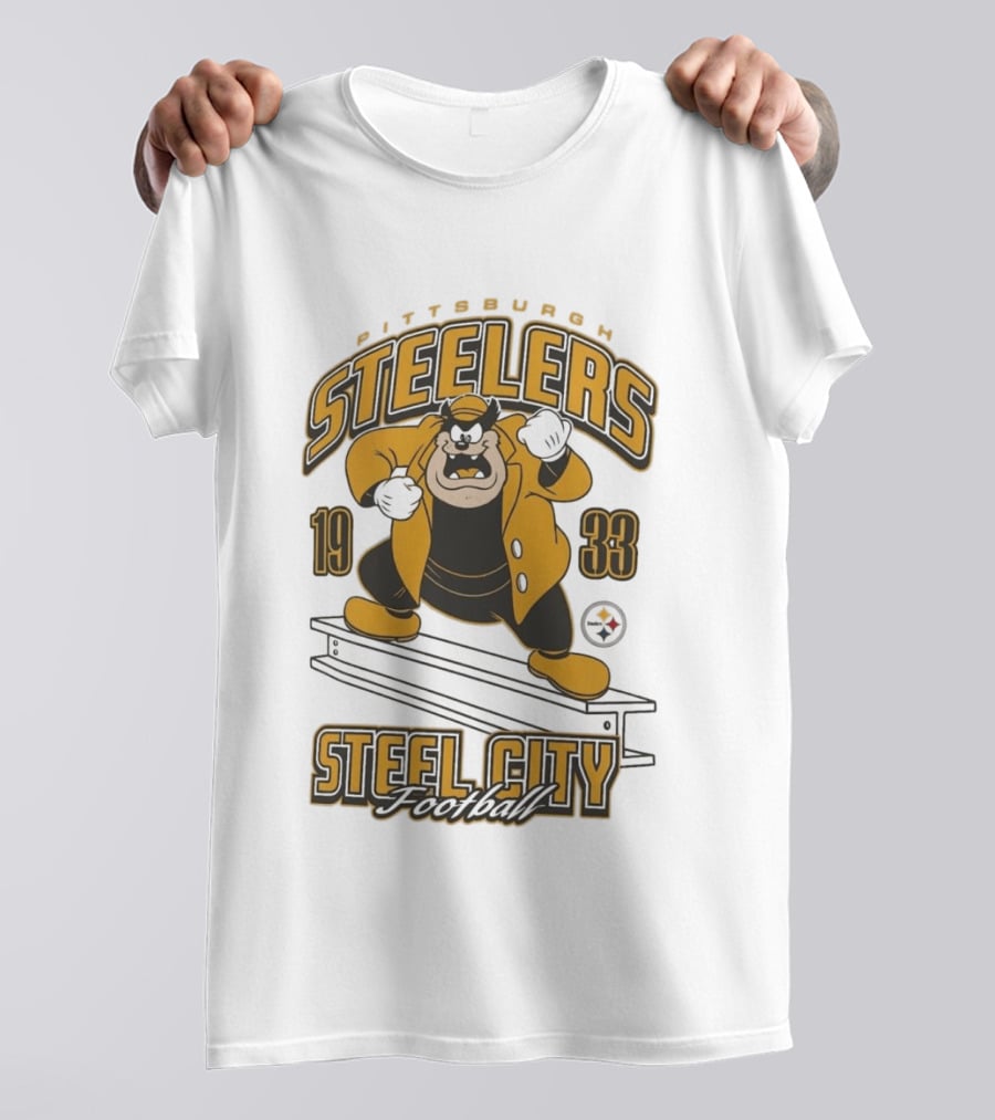 1933 Pittsburgh Steelers Steel City Football T-Shirt
