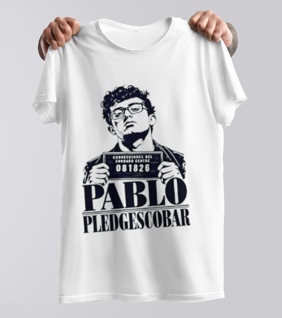 Agostino Abbatiello Pablo Pledgescobar Shot 081326 White Out T-Shirt