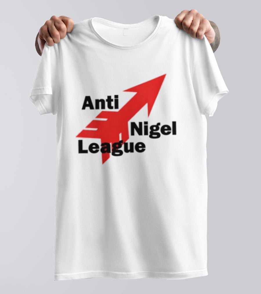 Anti Nigel League Arrow Text Gildan T-Shirt