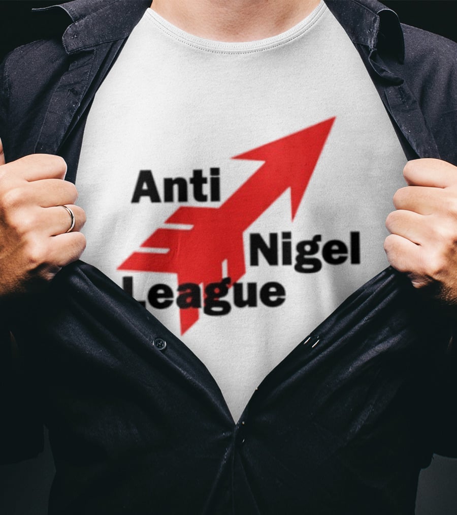 Anti Nigel League Arrow Text Gildan T-Shirt