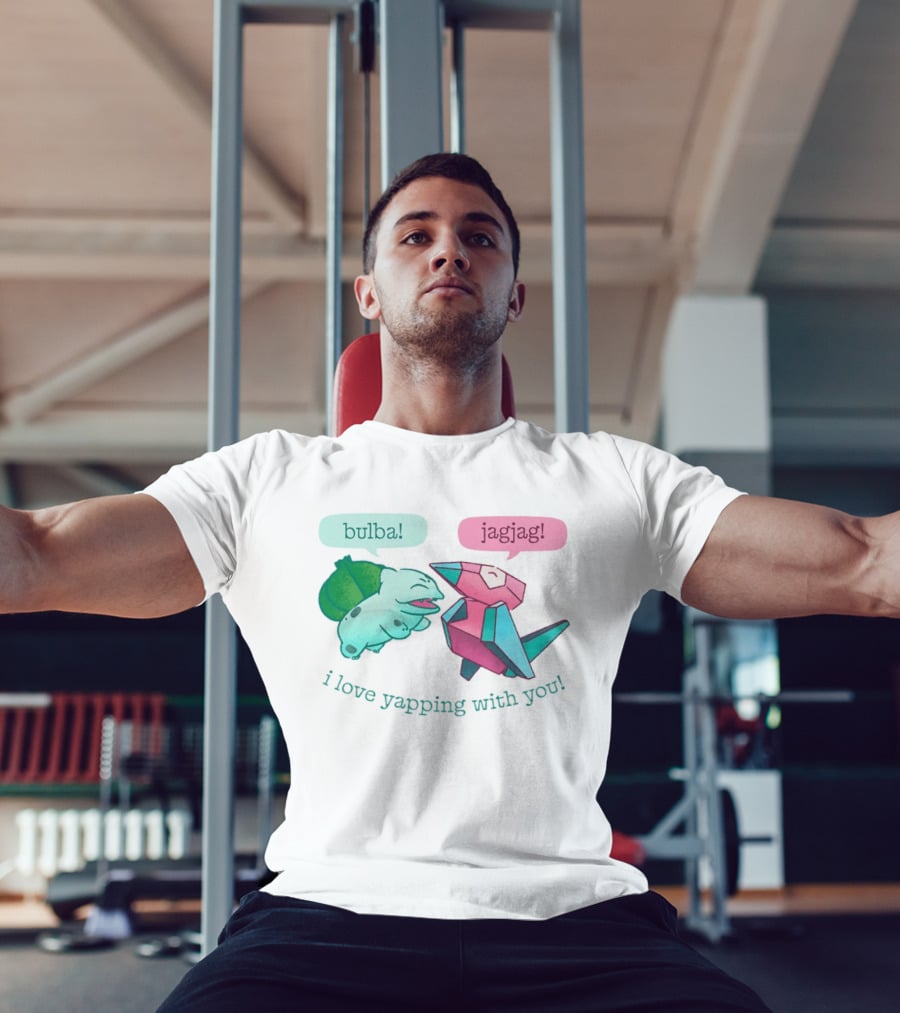 Bulba Jagjag I Love Yapping With You Bulbasaur And Porygon Conversation T-Shirt