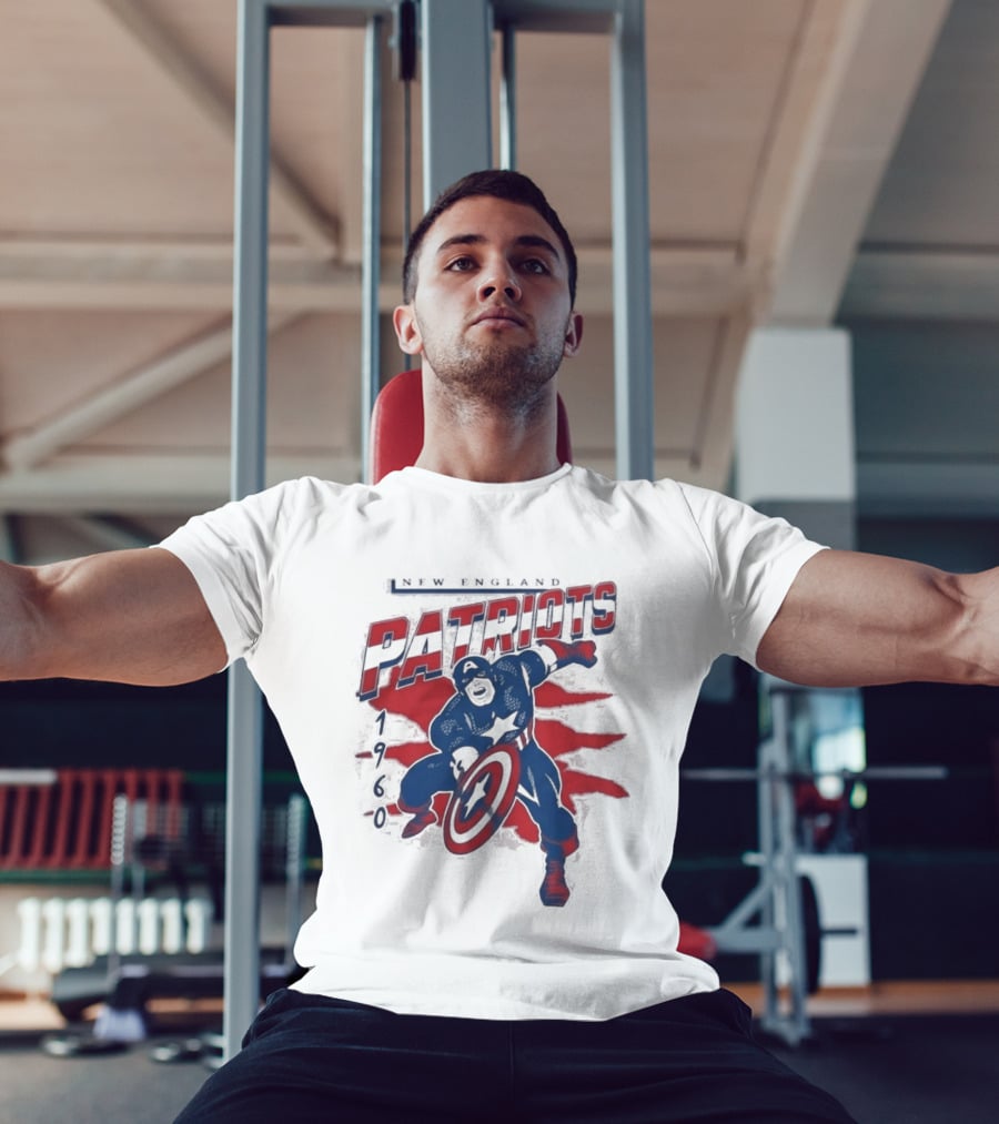 New England Patriots Captain America 2026 T-Shirt
