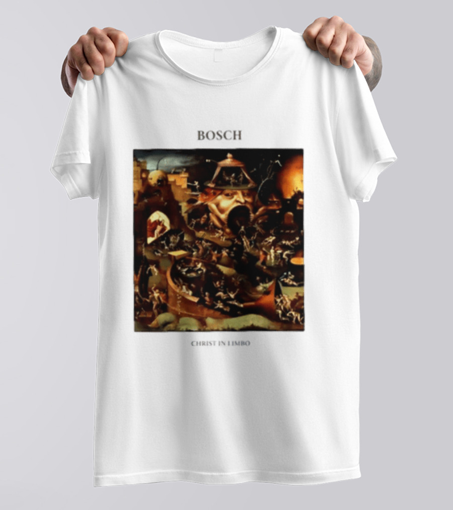Hieronymus Bosch Christ In Limbo Medieval Painting Print T-Shirt