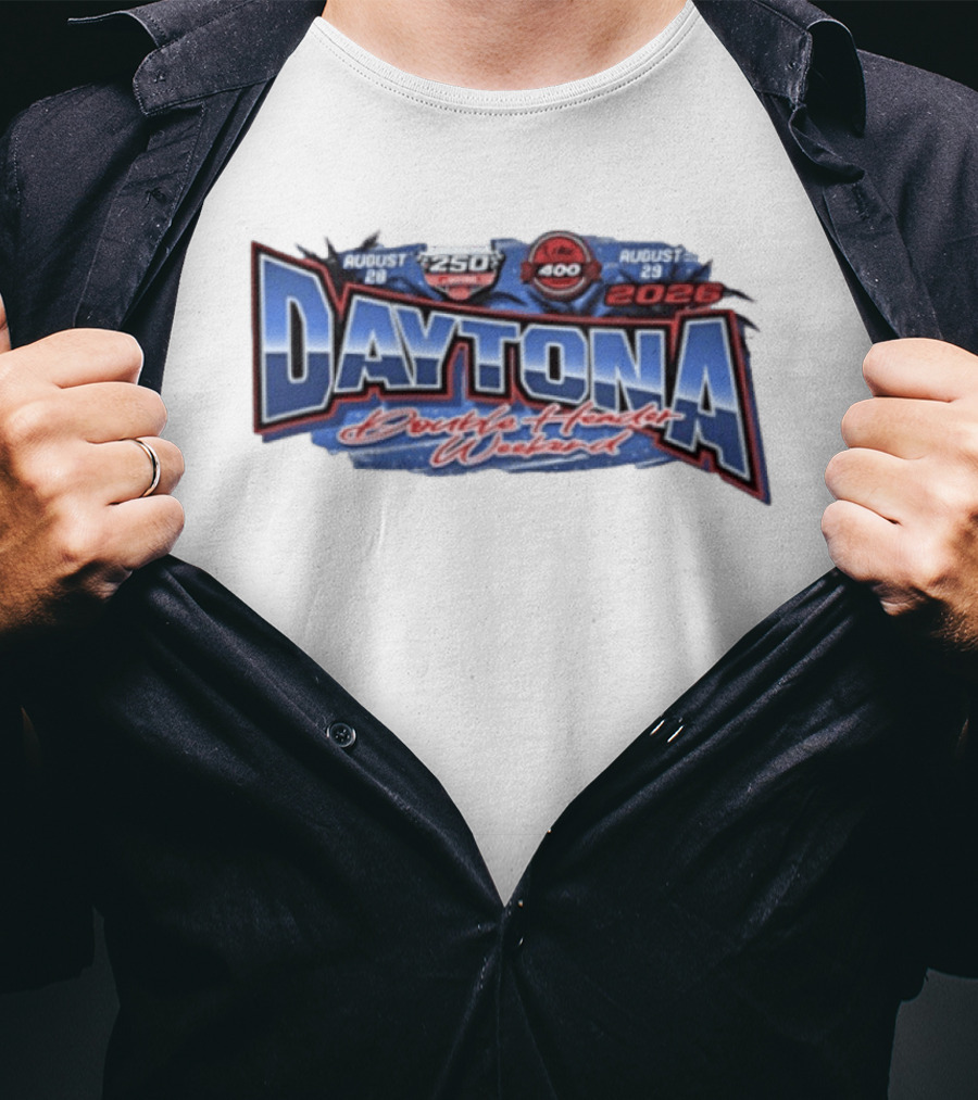 August 28 29 2026 Daytona Double Header Weekend Winn Dixie 250 And Coke 400 Racing Event T-Shirt
