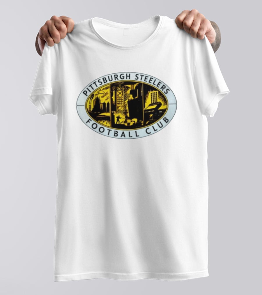 Pittsburgh Steelers Football Club Urban Skyline Distressed T-Shirt