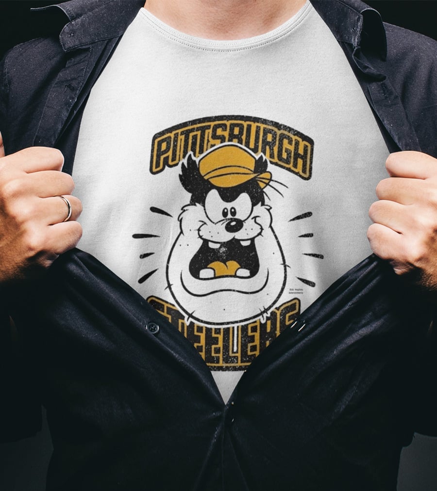 Pittsburgh Steelers Pete Character Yellow Hat T-Shirt