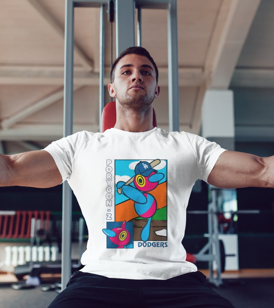 Porygon Z Los Angeles Dodgers Baseball Pokémon T-Shirt
