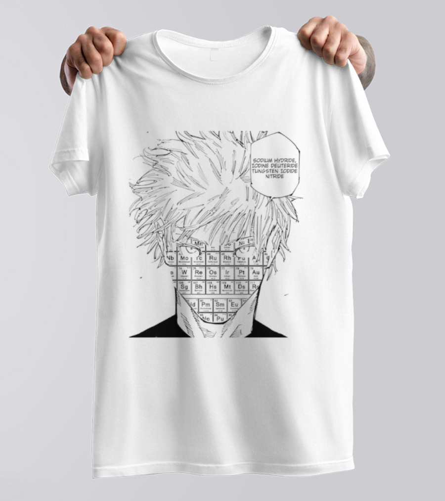 Satoru Gojo Lobotomy Kaisen NaH I'D WIN Manga T-Shirt