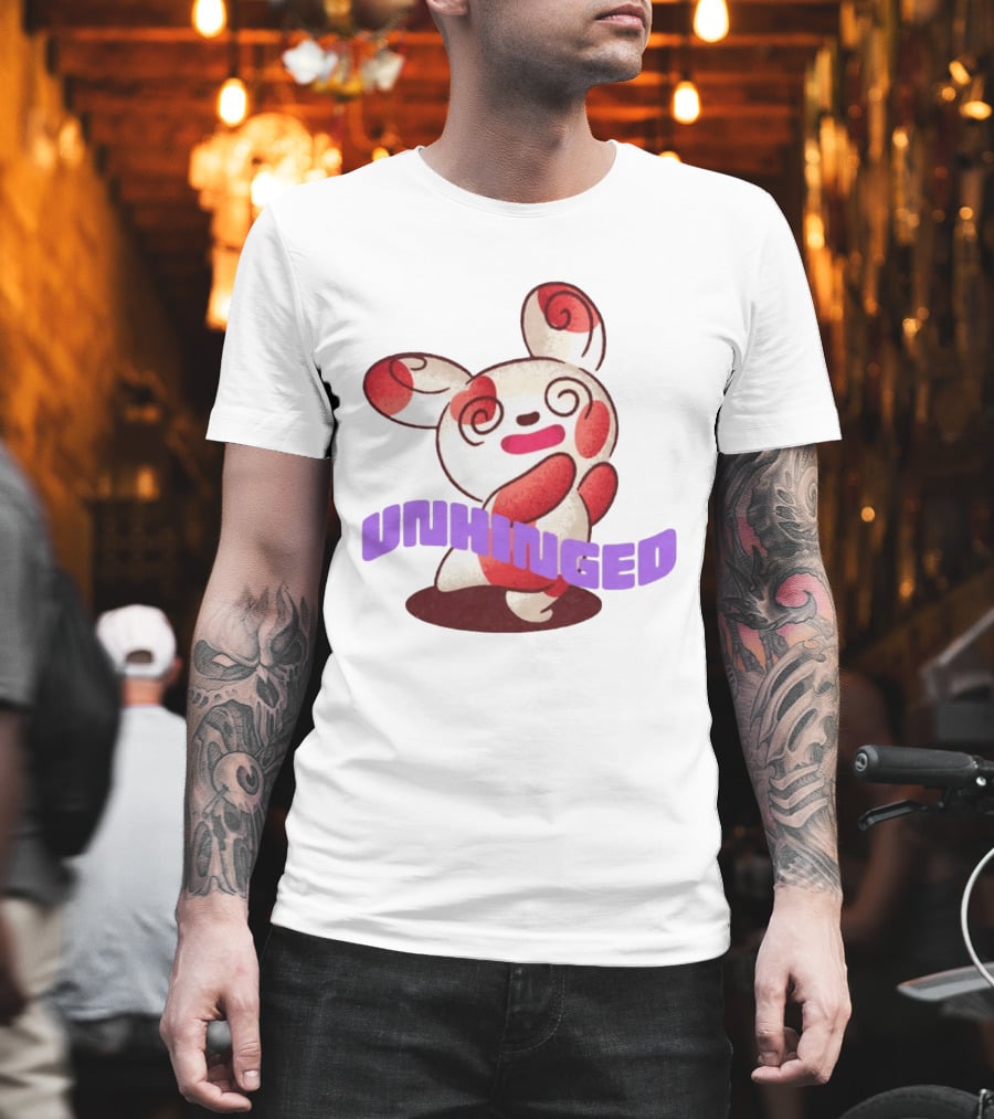 Spinda Unhinged Bunny Rabbit Cartoon Spiral Eyes T-Shirt