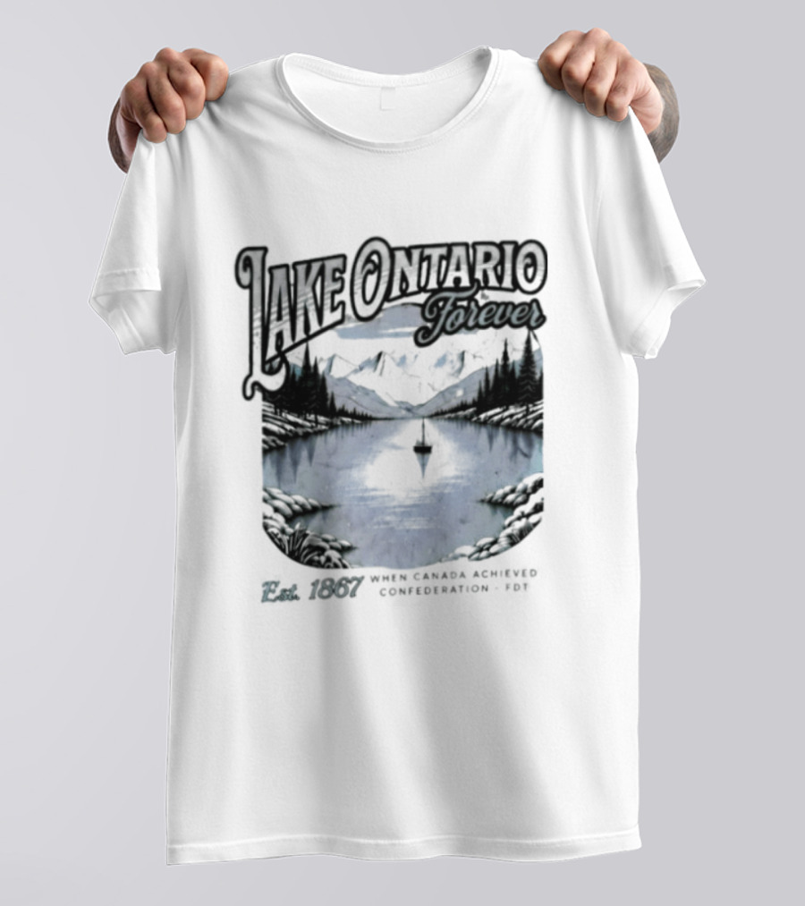 Lake Ontario Forever Great Lakes Canada Nature Exploration Where Wonder Awaits Conservation Est 1867 T-Shirt