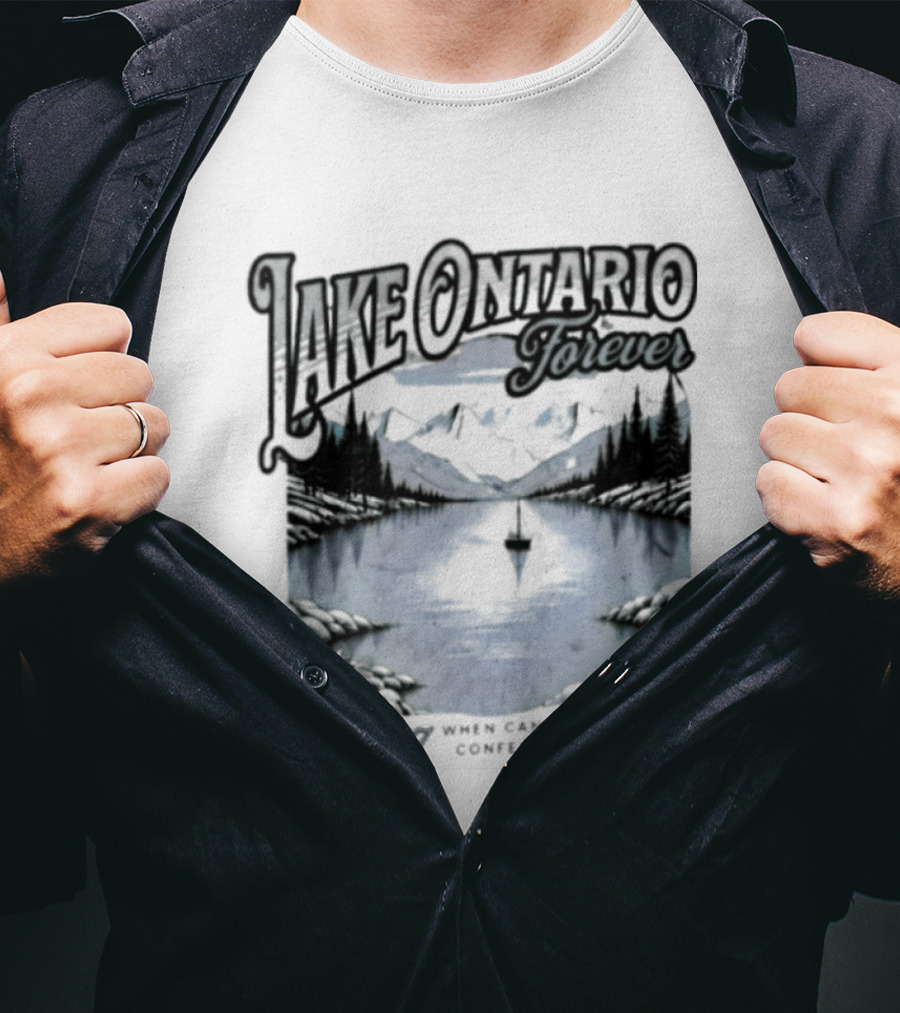 Lake Ontario Forever Great Lakes Canada Nature Exploration Where Wonder Awaits Conservation Est 1867 T-Shirt