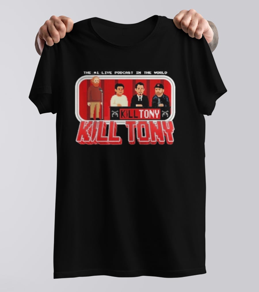 Kill Tony Podcast 8 Bit Pixel Art Comedy Panel T-Shirt