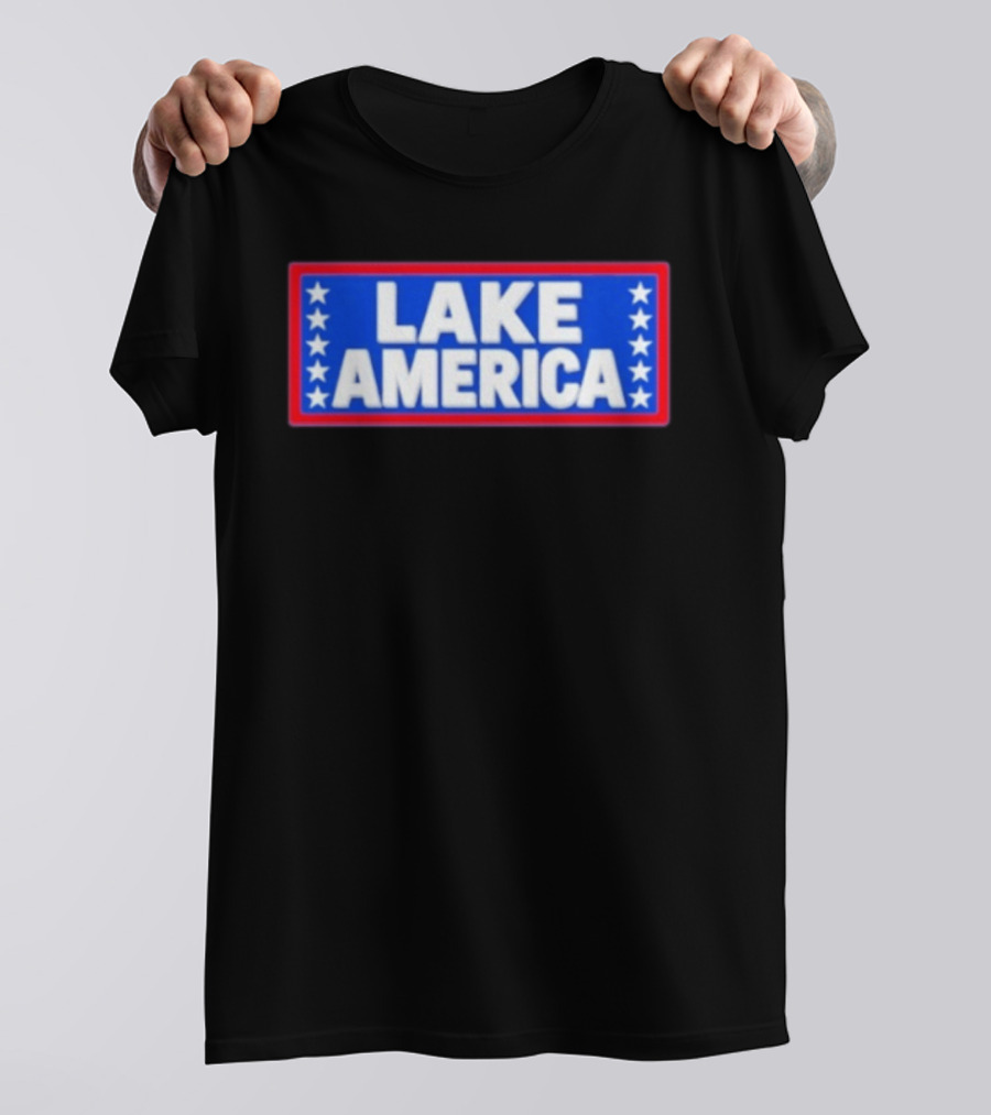 Lake America Patriotic Stars Political T-Shirt