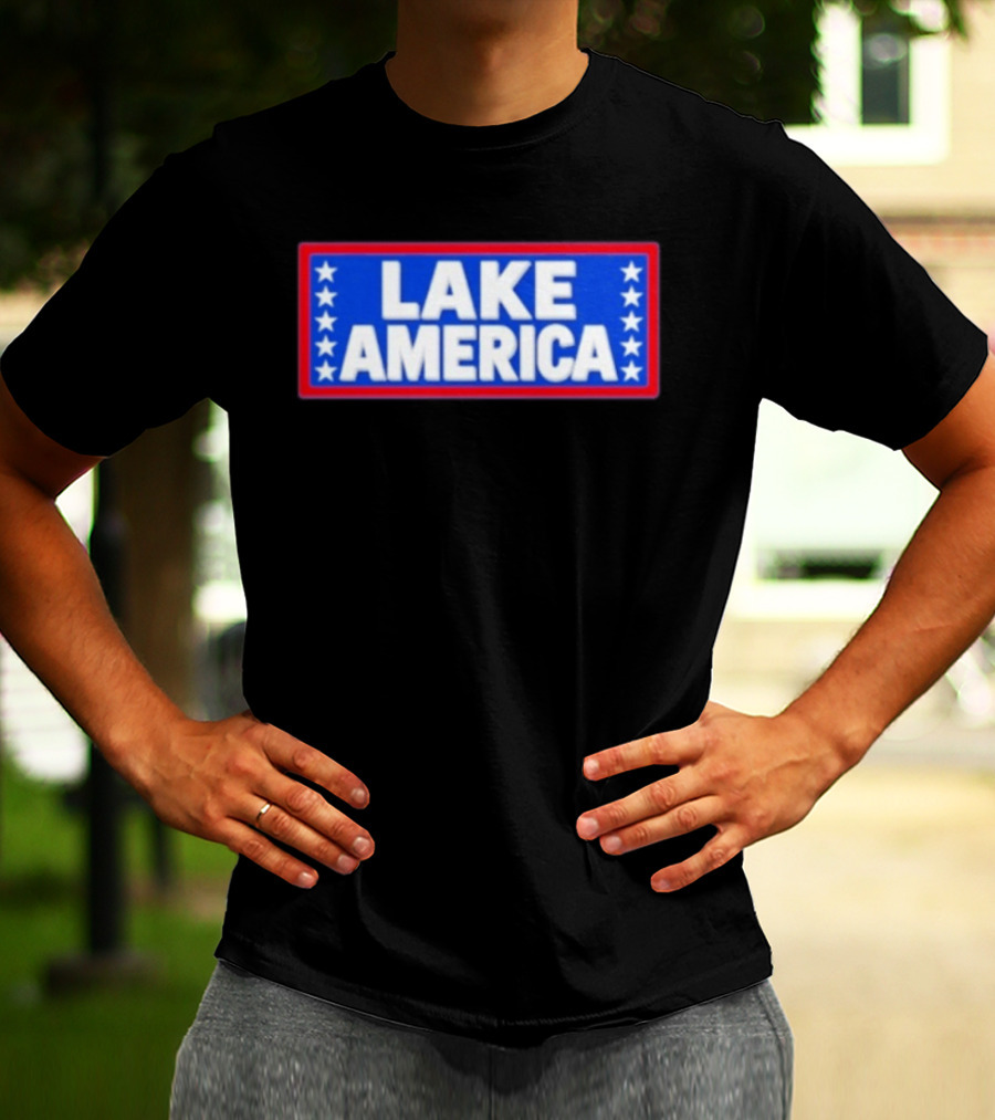 Lake America Patriotic Stars Political T-Shirt