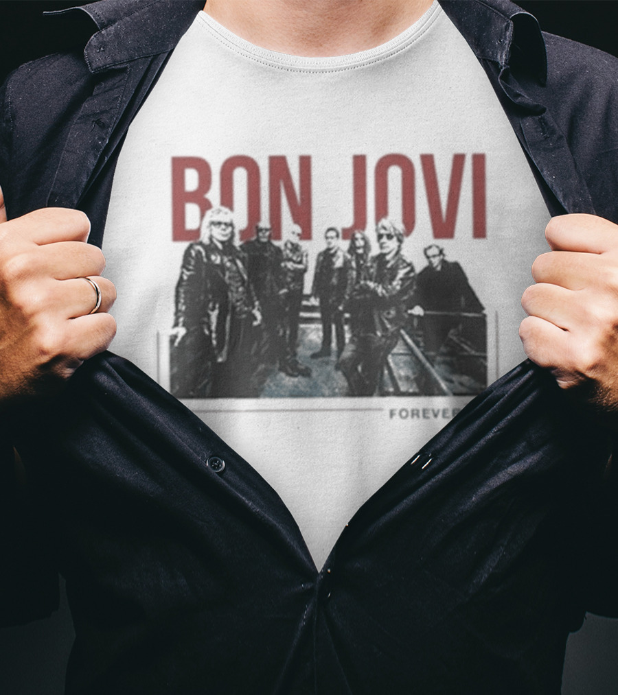 Bon Jovi Forever Band Cut Out T-Shirt