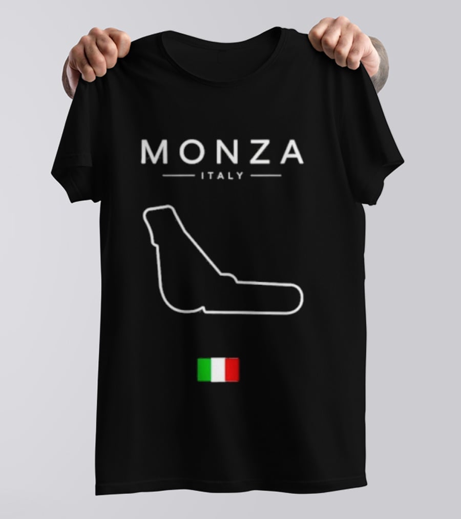 Monza Italy Temple Of Speed Circuit Italia Flag Racing T-Shirt