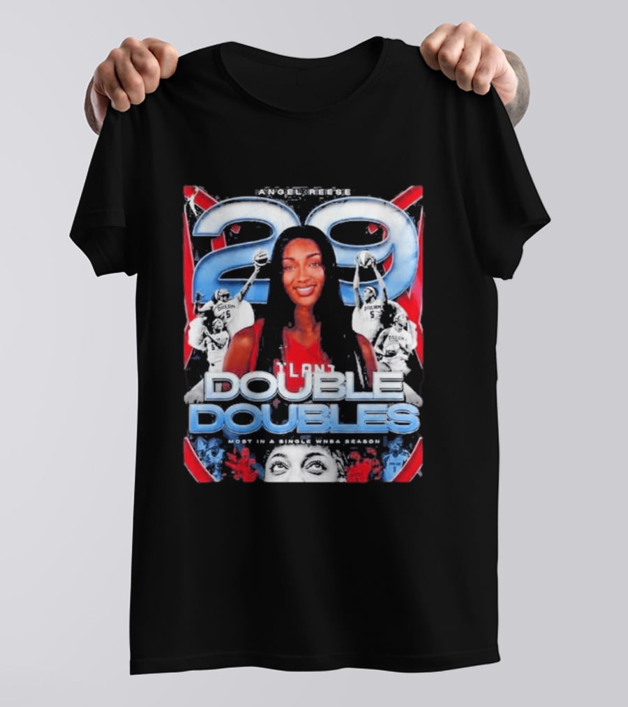 Angel Reese 29 Atlanta Dream Double Doubles Most In A Single WNBA Season T-Shirt