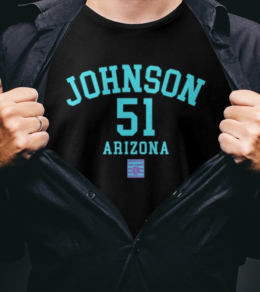Arizona Johnson 51 October's Finest Baseball T-Shirt