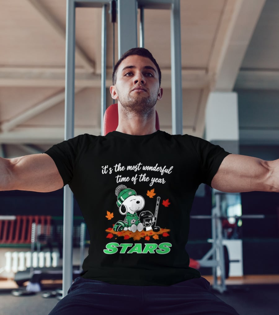 It's The Most Wonderful Time Of The Year Dallas Stars Snoopy Halloween 2026 T-Shirt