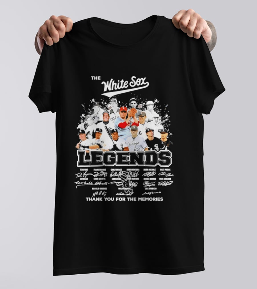 The White Sox Legends Thank You For The Memories Team Signatures T-Shirt